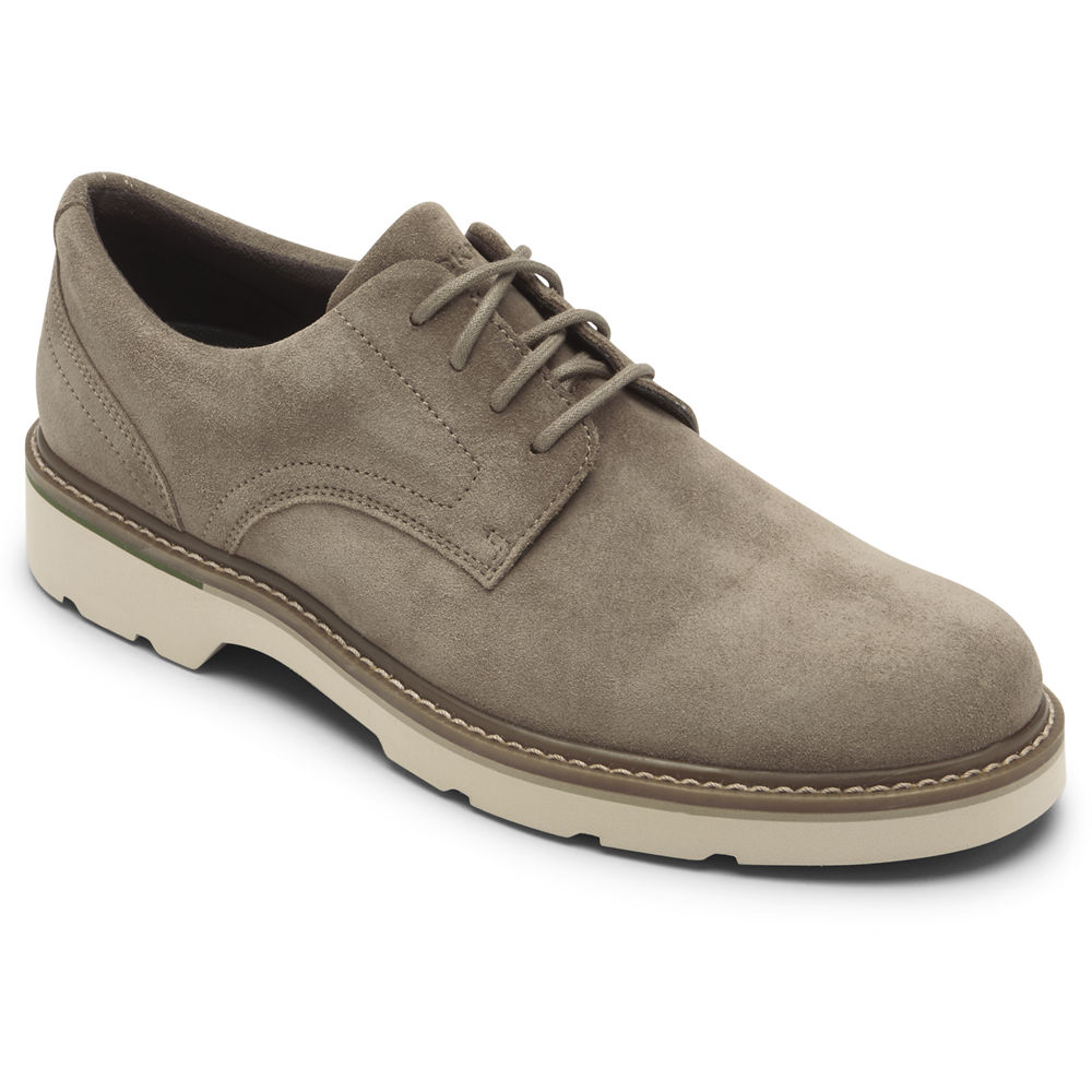 Rockport Singapore Mens Oxfords - Charlee Waterproof Plain Toe Grey - PB2584173